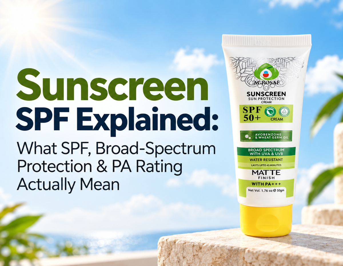 Sunscreen SPF Explained: What SPF, Broad-Spectrum Protection & PA Rating Actually Mean