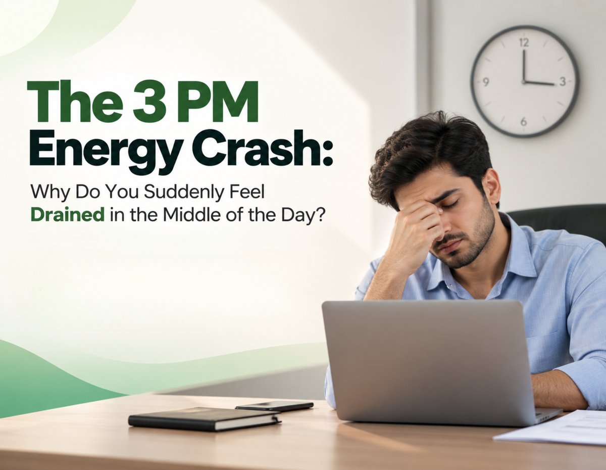 The 3 PM Energy Crash: Why Do You Suddenly Feel Drained in the Middle of the Day?