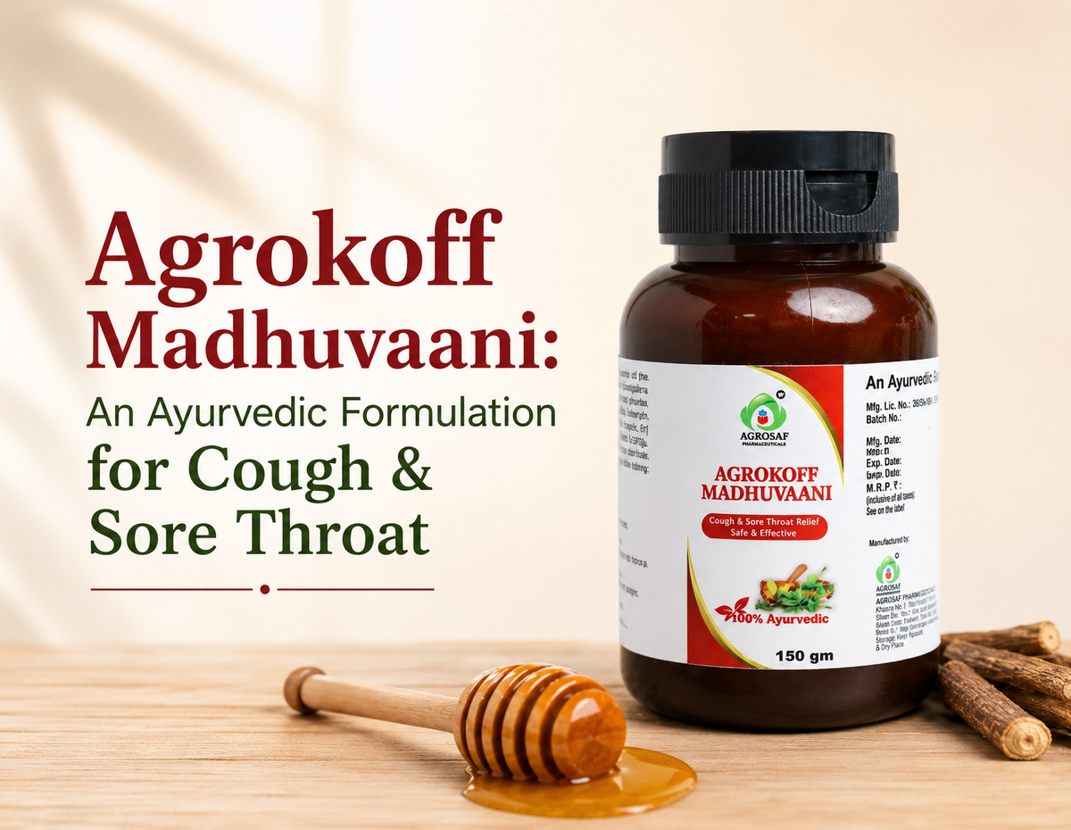 Agrokoff Madhuvaani: An Ayurvedic Formulation for Cough & Sore Throat
