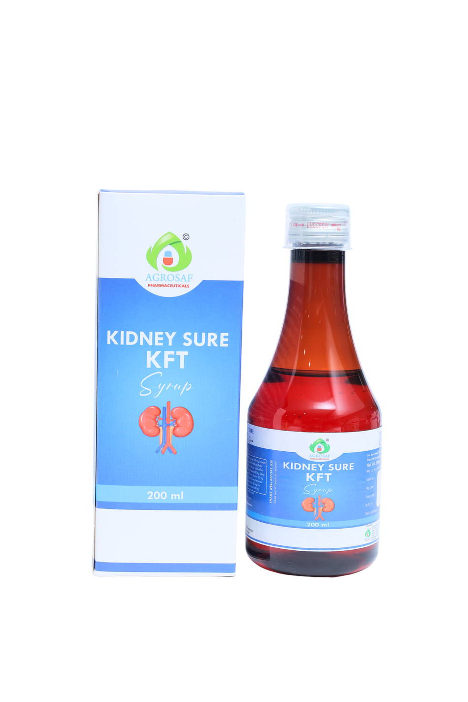 Agrosaf Kidney Sure KFT Syrup | Herbal Kidney & Urinary Wellness