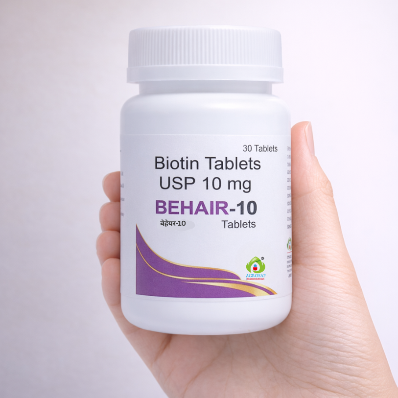 BeHair-10 Tablet | Biotin Hair, Skin & Nail Support