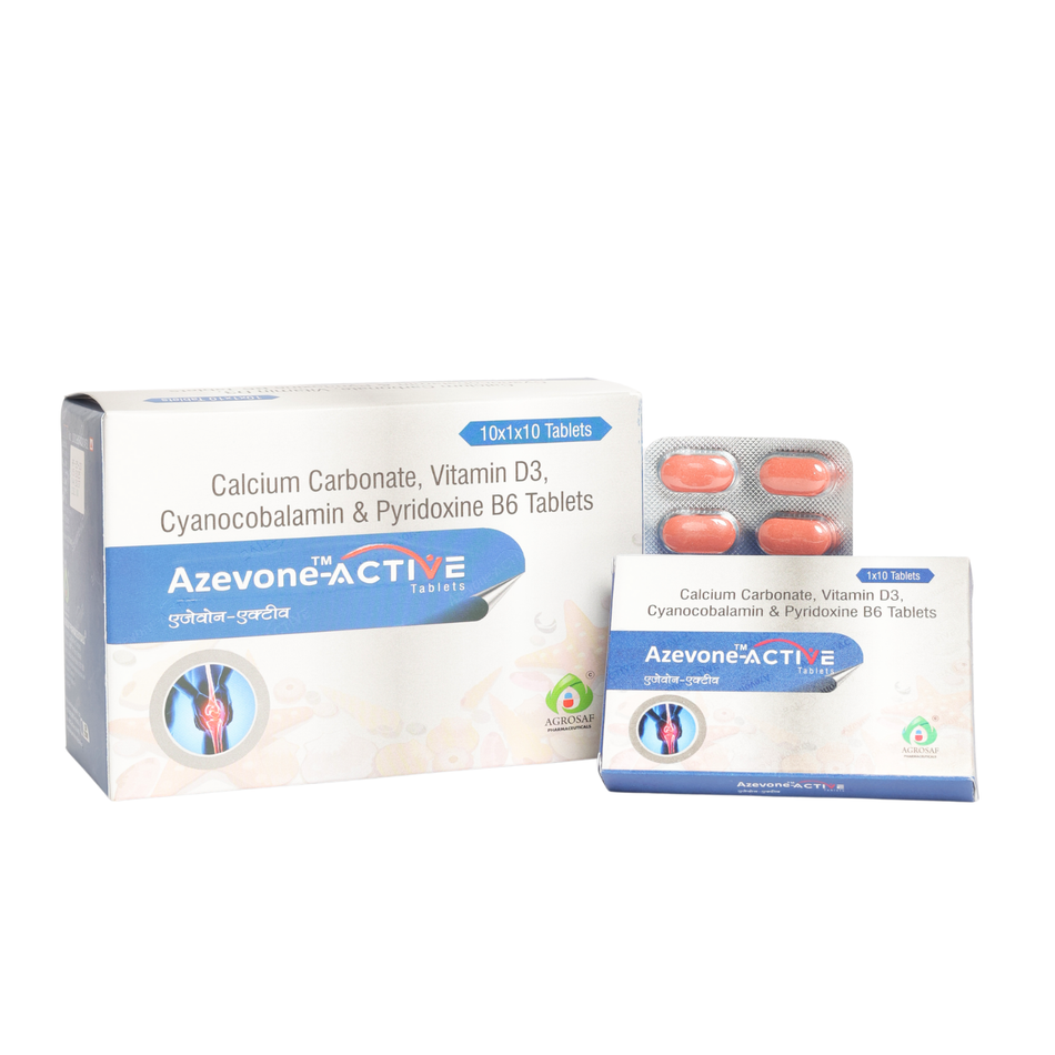 Azevone Active Tablet | Bone Strength & Nerve Support
