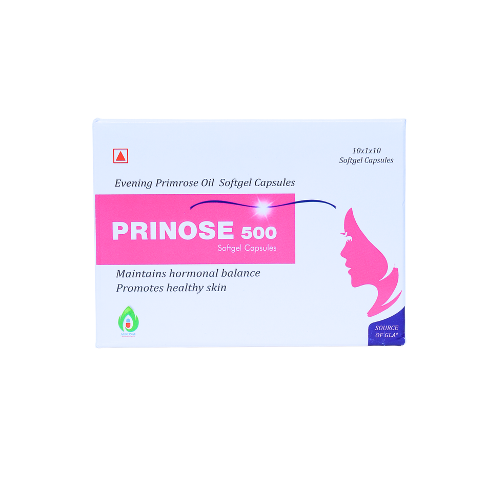 Prinose 500 mg Capsule | Women’s Hormonal & Skin Support