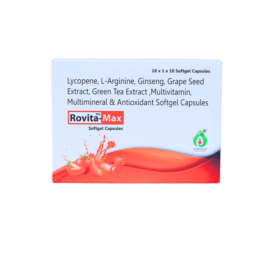 ROVITA Max Capsules | Multivitamin & Multimineral Supplement | Supports Energy, Immunity & Overall Health
