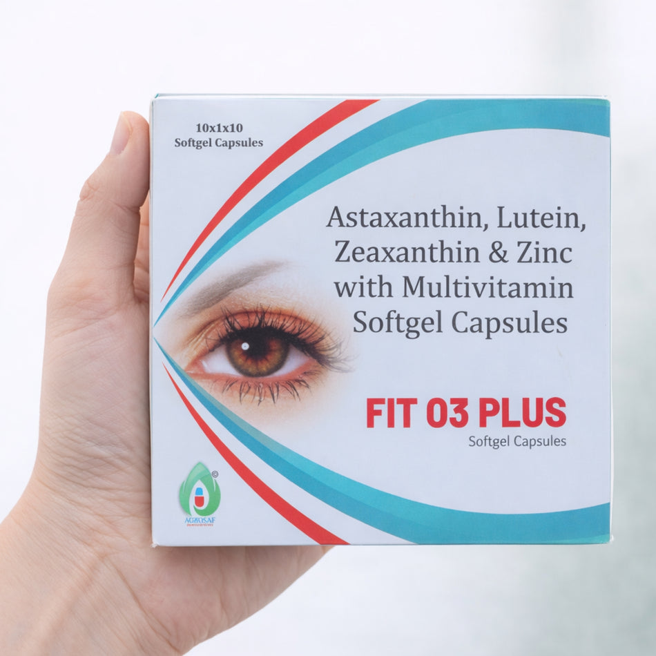 FIT O3 Plus Capsules | Omega 3 Fatty Acid Supplement | Supports Heart Health, Brain Function & Overall Wellness