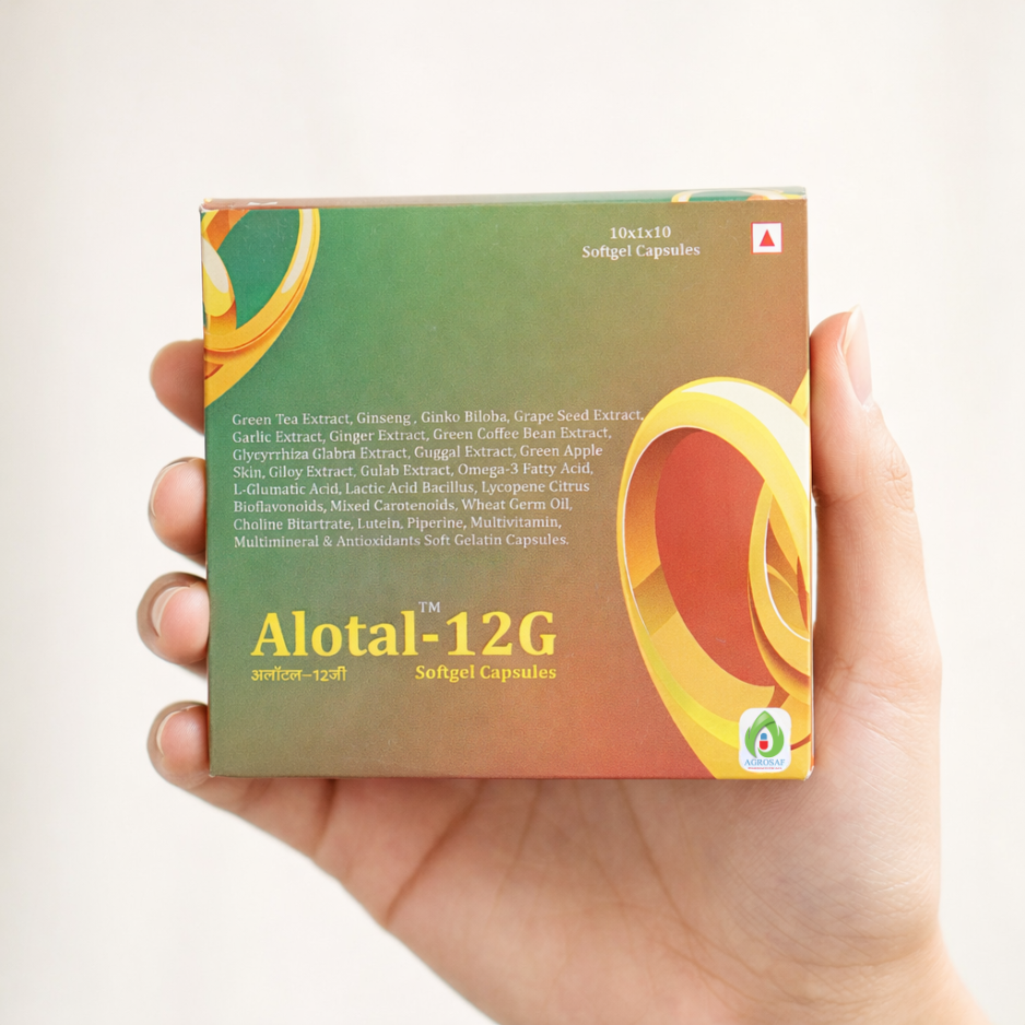 ALOTAL-12G Capsules | Vitamin B12 & Nutritional Supplement | Supports Nerve Health, Energy & Overall Wellness