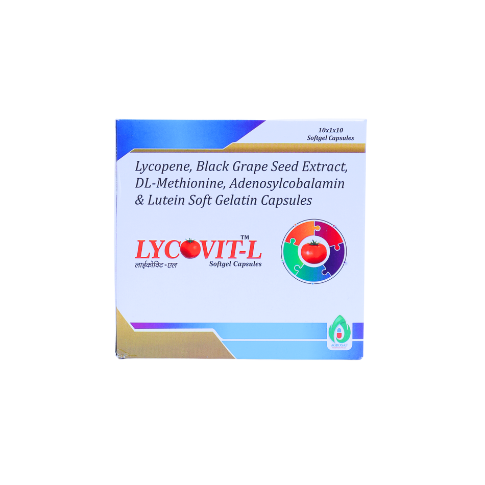 LYCOVIT L Capsules | Lycopene, Multivitamin & Antioxidant Supplement | Supports Immunity, Energy & Overall Health