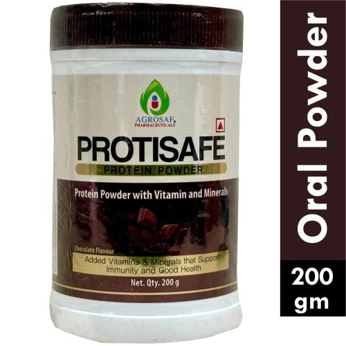 Agrosaf-Protisafe Protein Powder - 200gm C-Box | For Strength, Energy & Recovery