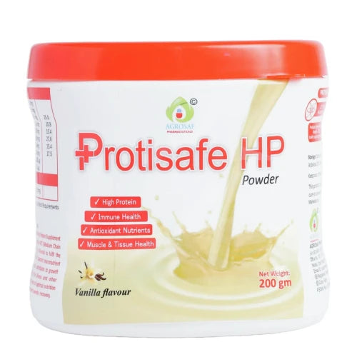 Agrosaf-Protisafe HP Powder 200gm Jar - High Protein Supplement for Health & Nutrition