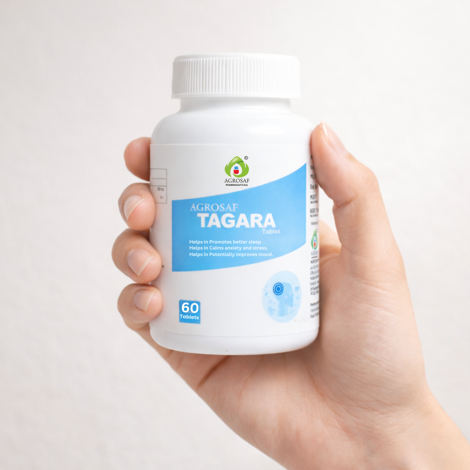 Agrosaf Tagara Tablet 60 Tablets | Sleep Support & Mental Calm
