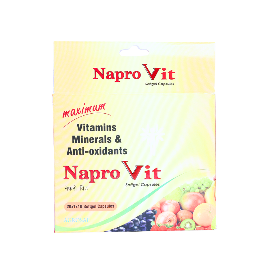 NAPROVIT Capsules | Multivitamin & Multimineral Supplement | Supports Energy, Immunity & Overall Health