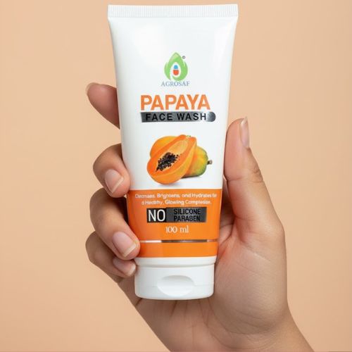 Agrosaf Papaya Face Wash 100 ml | Brightening & Gentle Cleansing