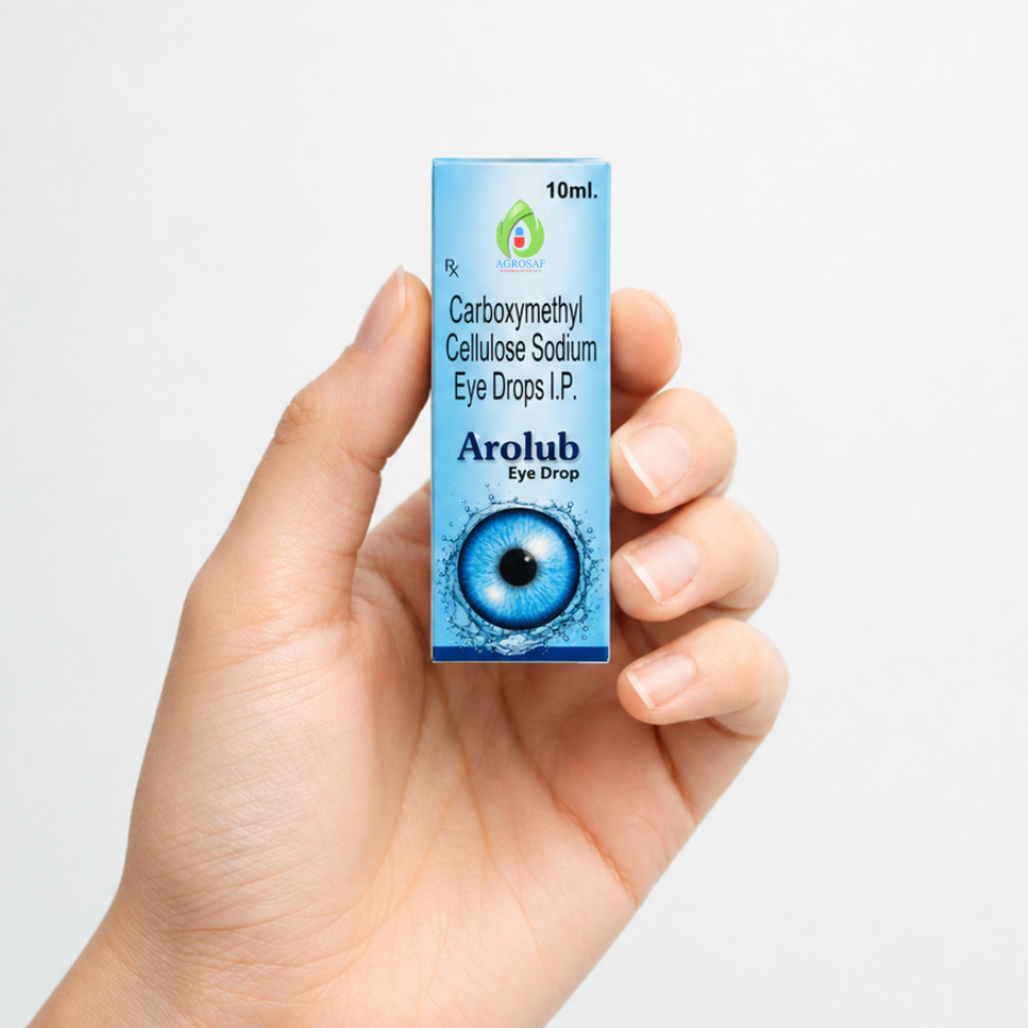 Arolub Eye Drops 10ml | Carboxymethyl Cellulose Sodium IP Lubricant Eye Drops | Dry & Irritated Eyes Support