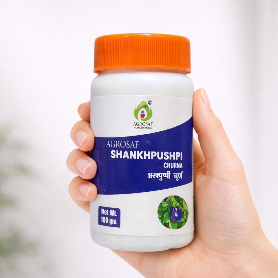 Agrosaf Shankpushpi Churna | Mental Calm & Cognitive Wellness Support