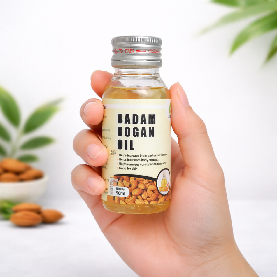 AGROSAF Badam Rogan Oil | Skin, Hair & Body Nourishment