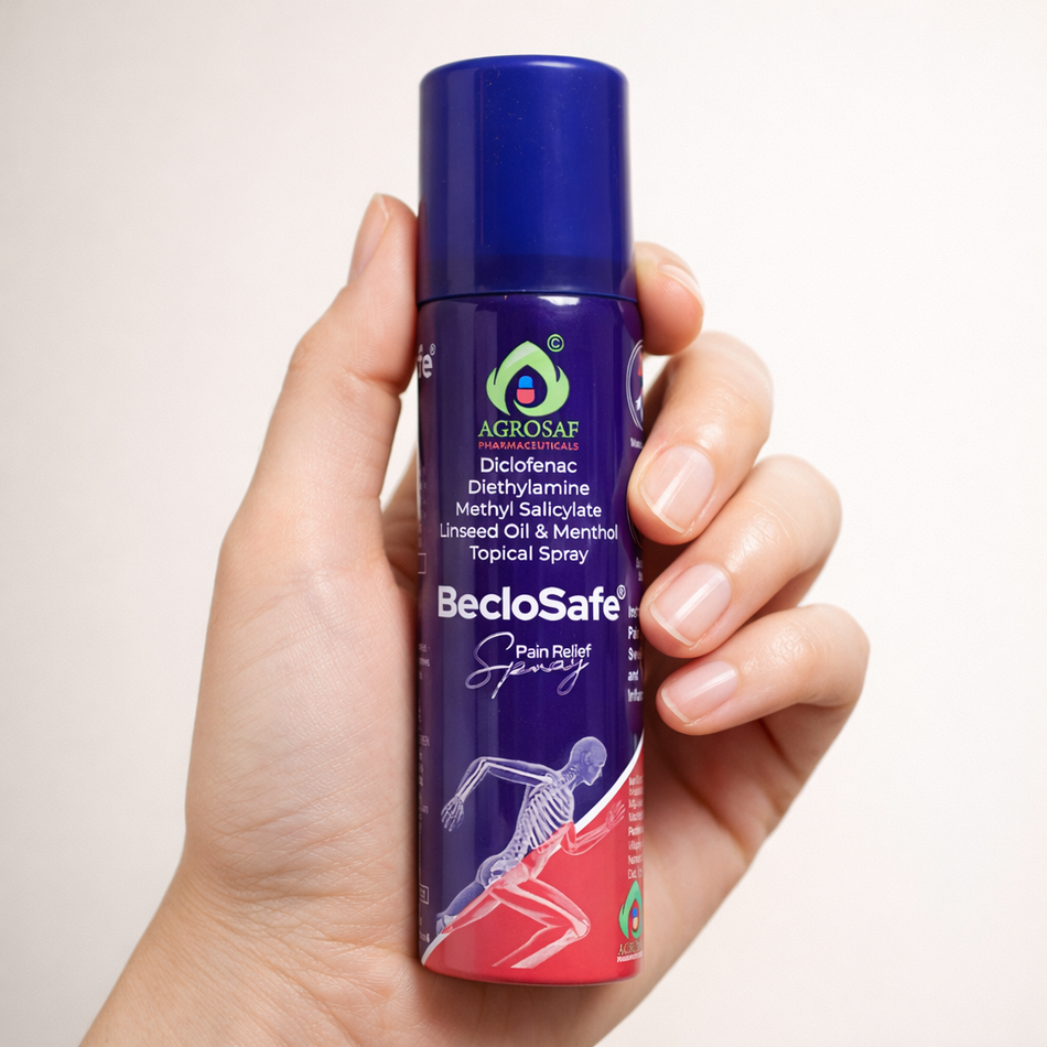 Beclosafe Pain Relief Spray – Fast-Acting Relief from Muscle & Joint Pain