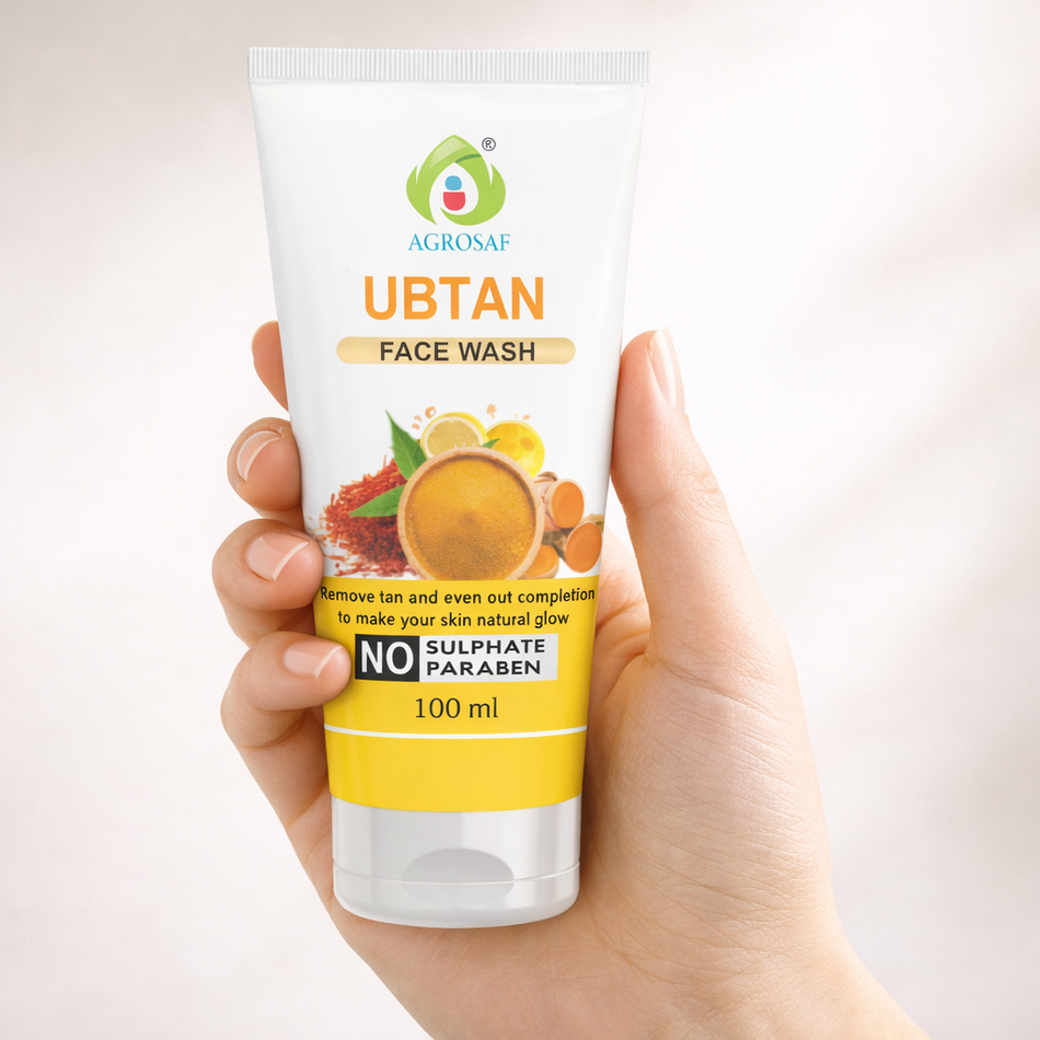 AGROSAF Ubtan Face Wash | Tan Removal & Natural Glow