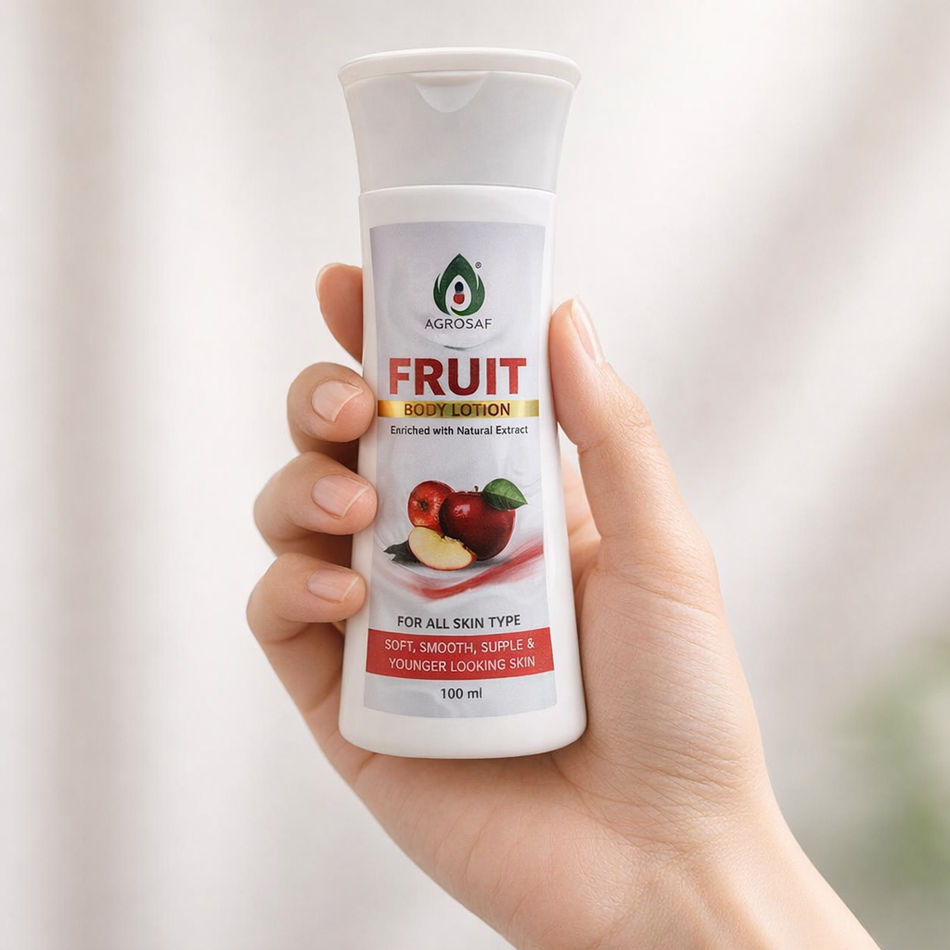 Agrosaf Fruit Body Lotion 100 ml | Daily Hydration & Natural Glow