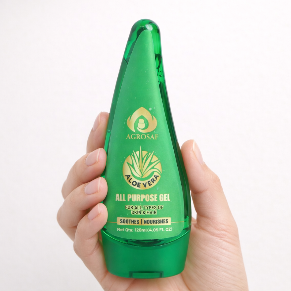 Agrosaf Aloe Vera All Purpose Gel | Skin & Hair Hydration