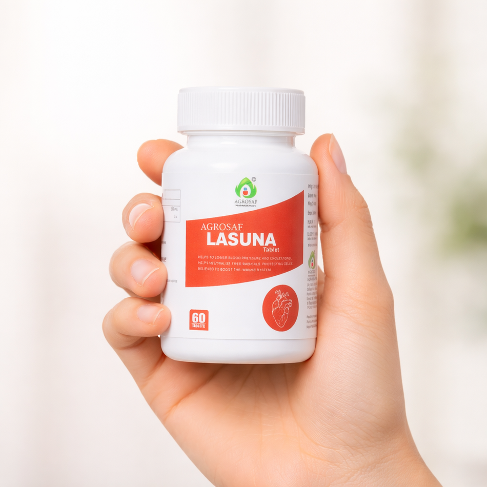 Agrosaf Lasuna Tablet 60 Tablets | Heart Wellness & Immunity Support