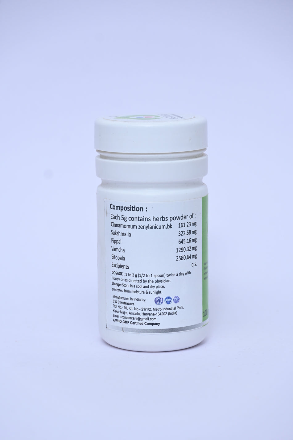 Agrosaf Sitopaladi Churna | Respiratory & Daily Wellness Support