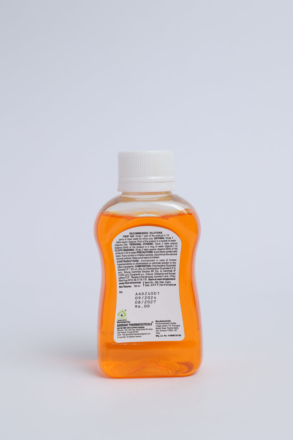 Agrosaf Alolone Lotion 100 ml | Everyday Antiseptic Skin Care