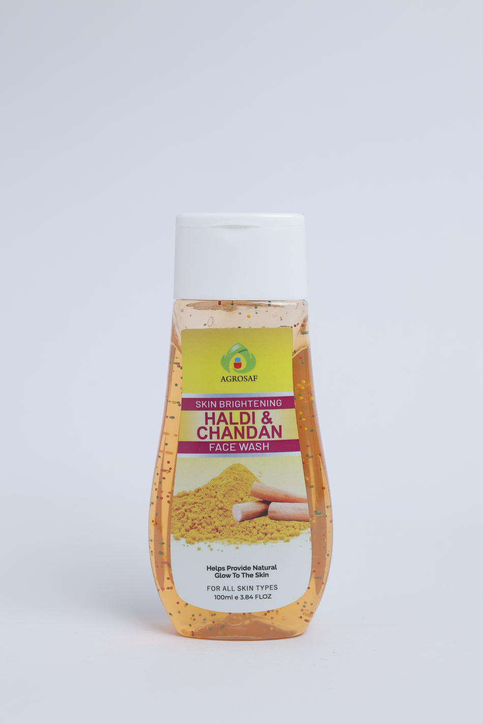Agrosaf Haldi & Chandan Face Wash | Skin Brightening & Glow