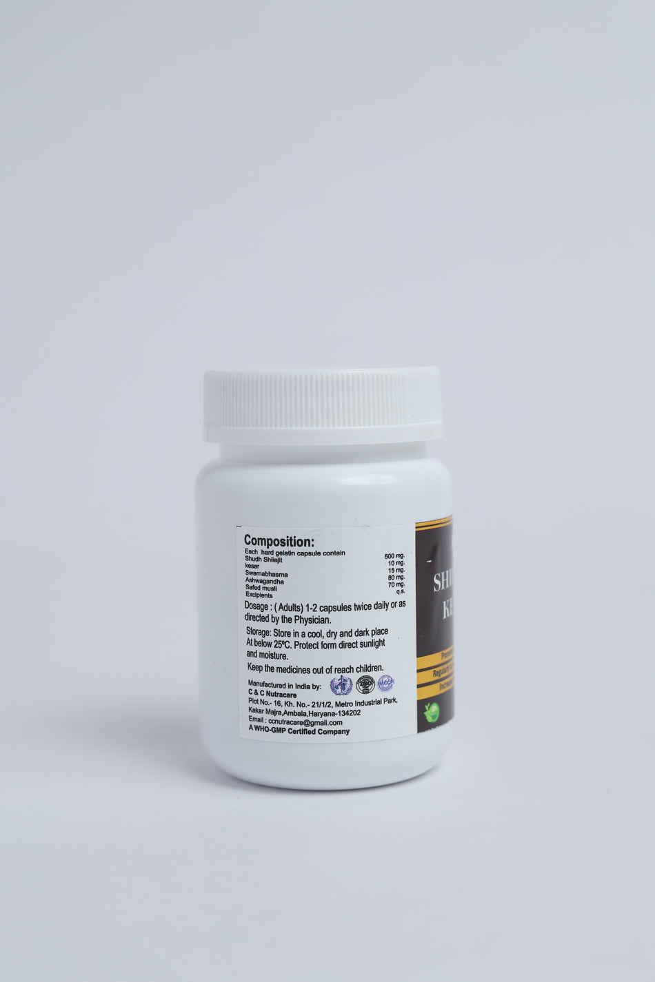 Agrosaf Shilajit Kesar Capsules 20 Capsules | Energy, Stamina & Vitality