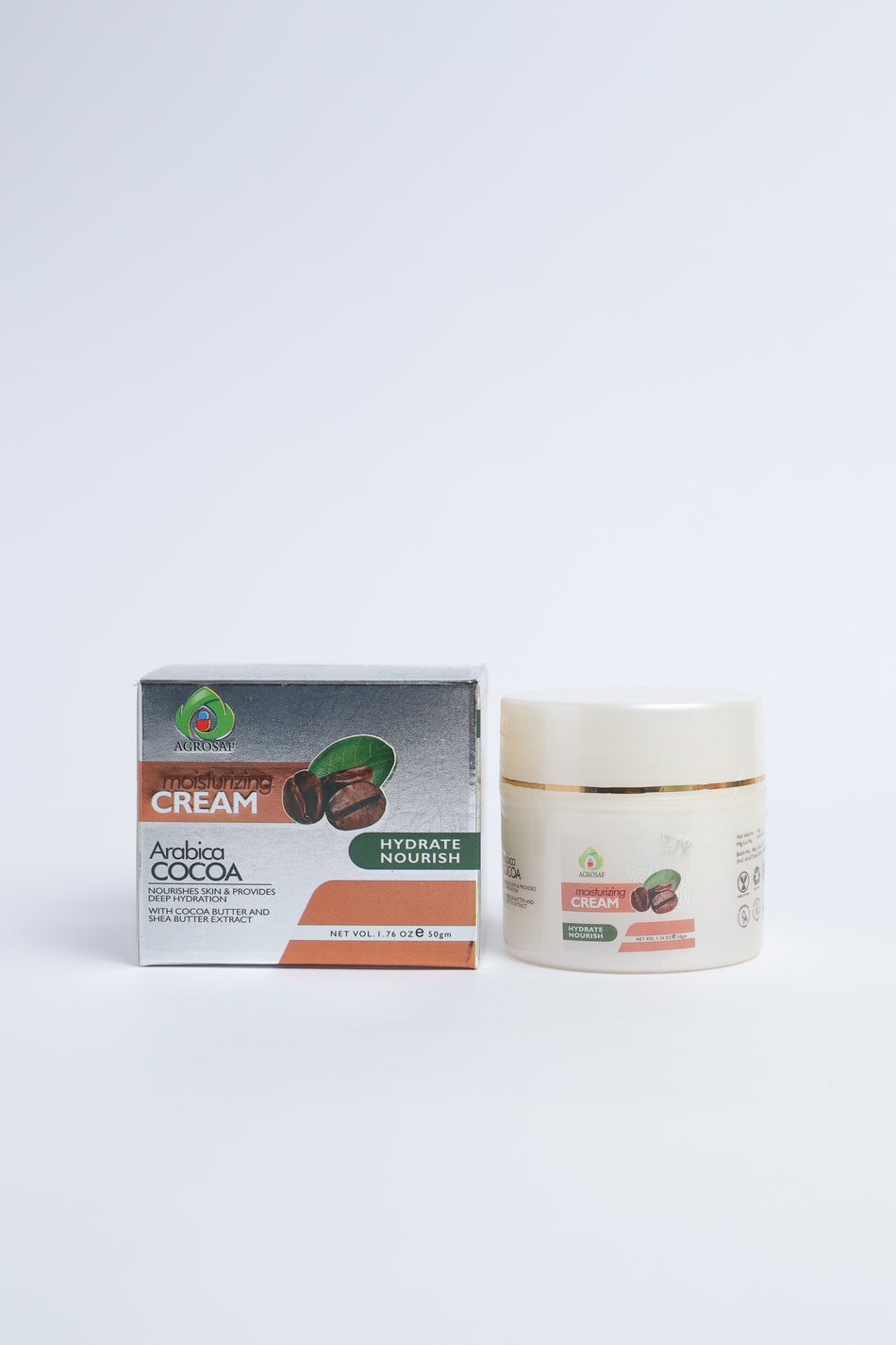 Agrosaf Arabica Cocoa Moisturizing Cream | Deep Hydration & Nourishment