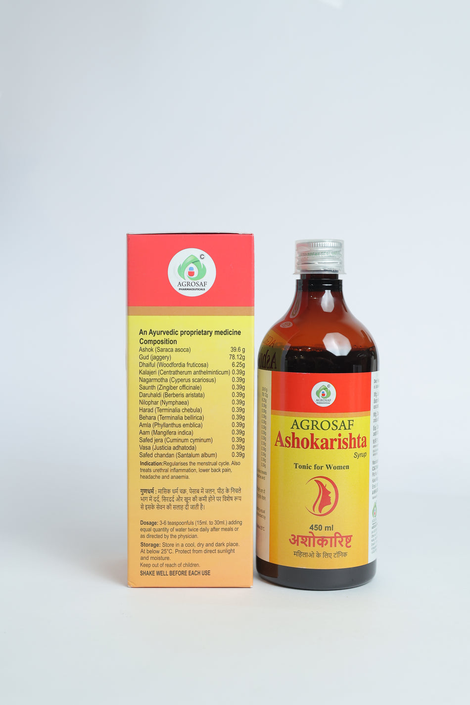 Agrosaf Ashokarishta Syrup 450 ml | Women’s Wellness Support