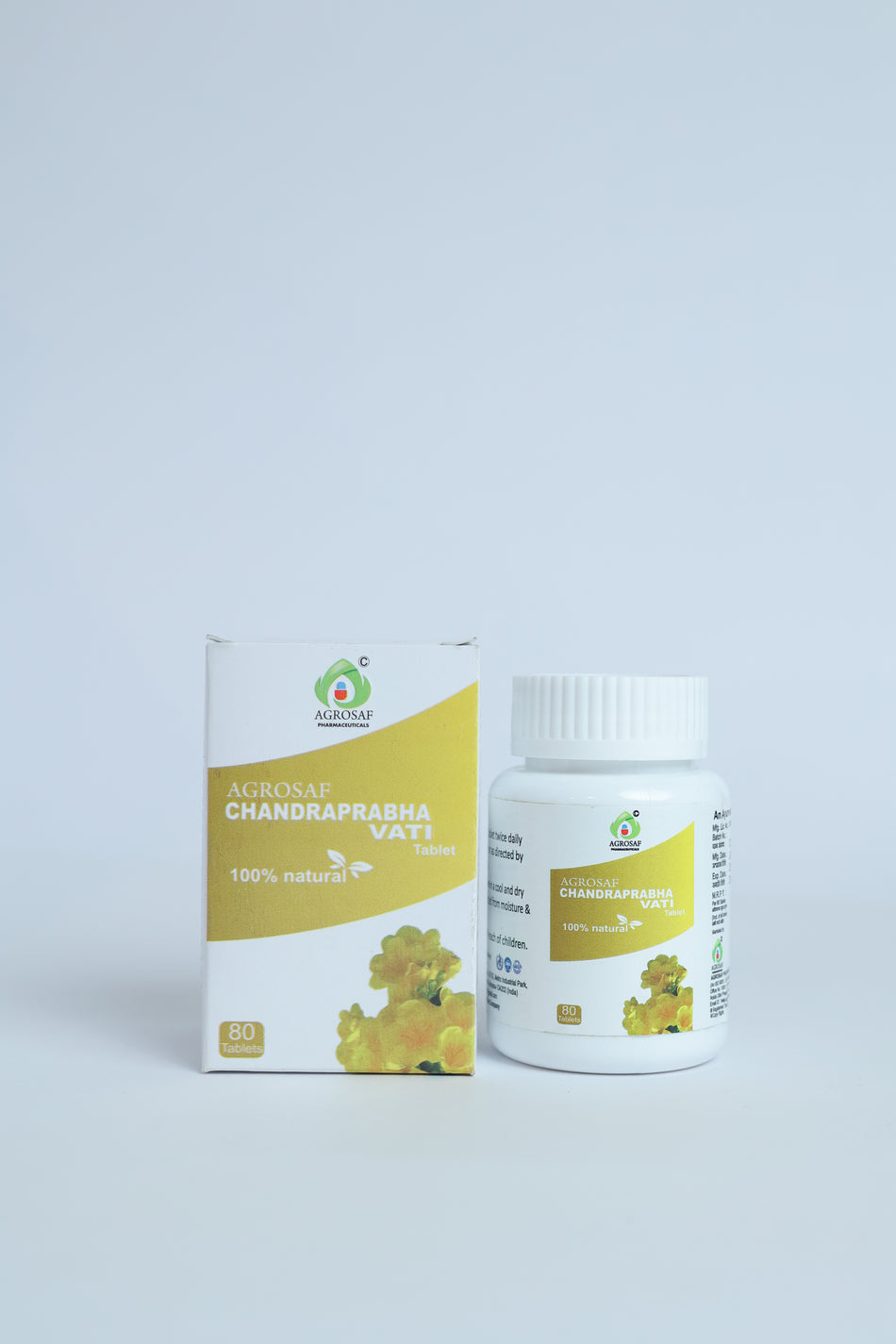 Agrosaf Chandraprabha Vati Tablet 80 Tablets | Digestive & Vitality Support