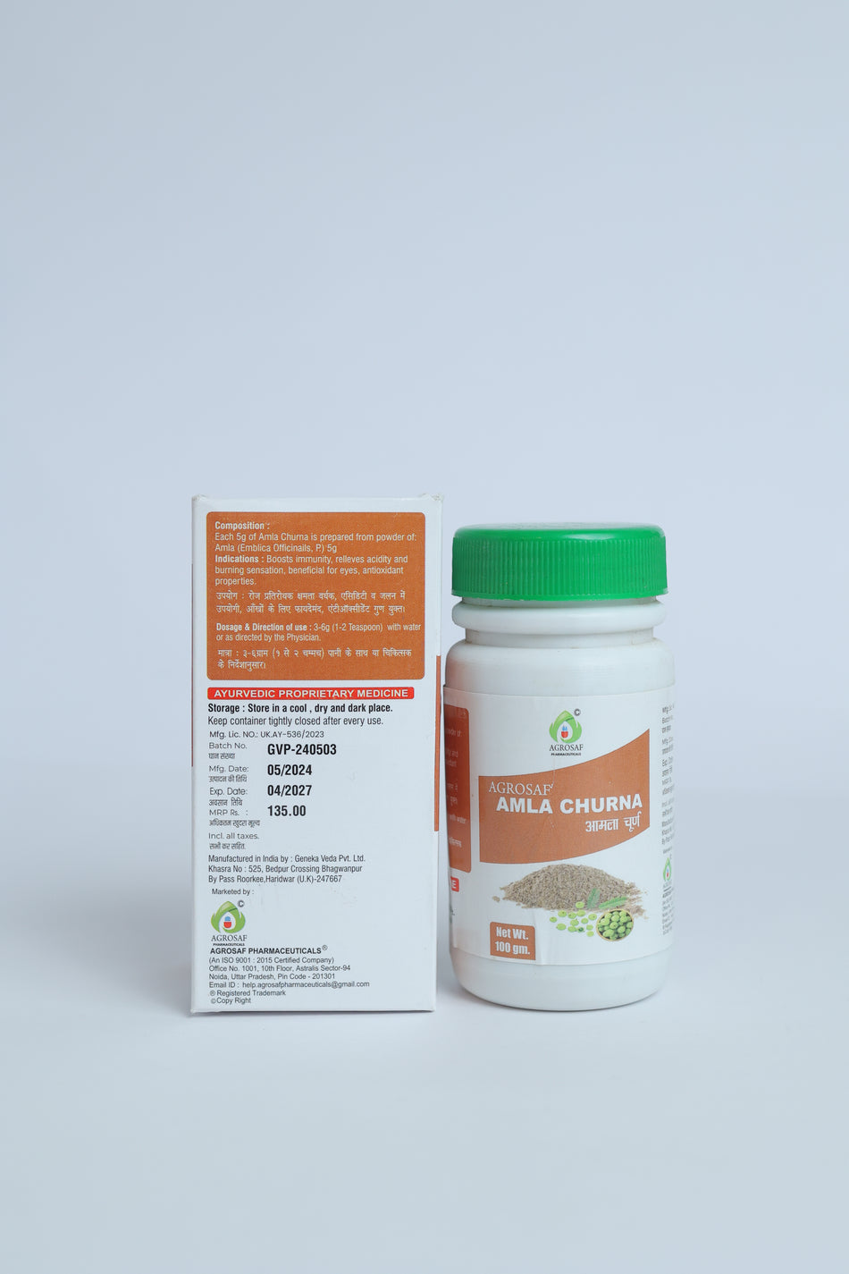 Agrosaf Amla Churna | Antioxidant & Daily Wellness Support