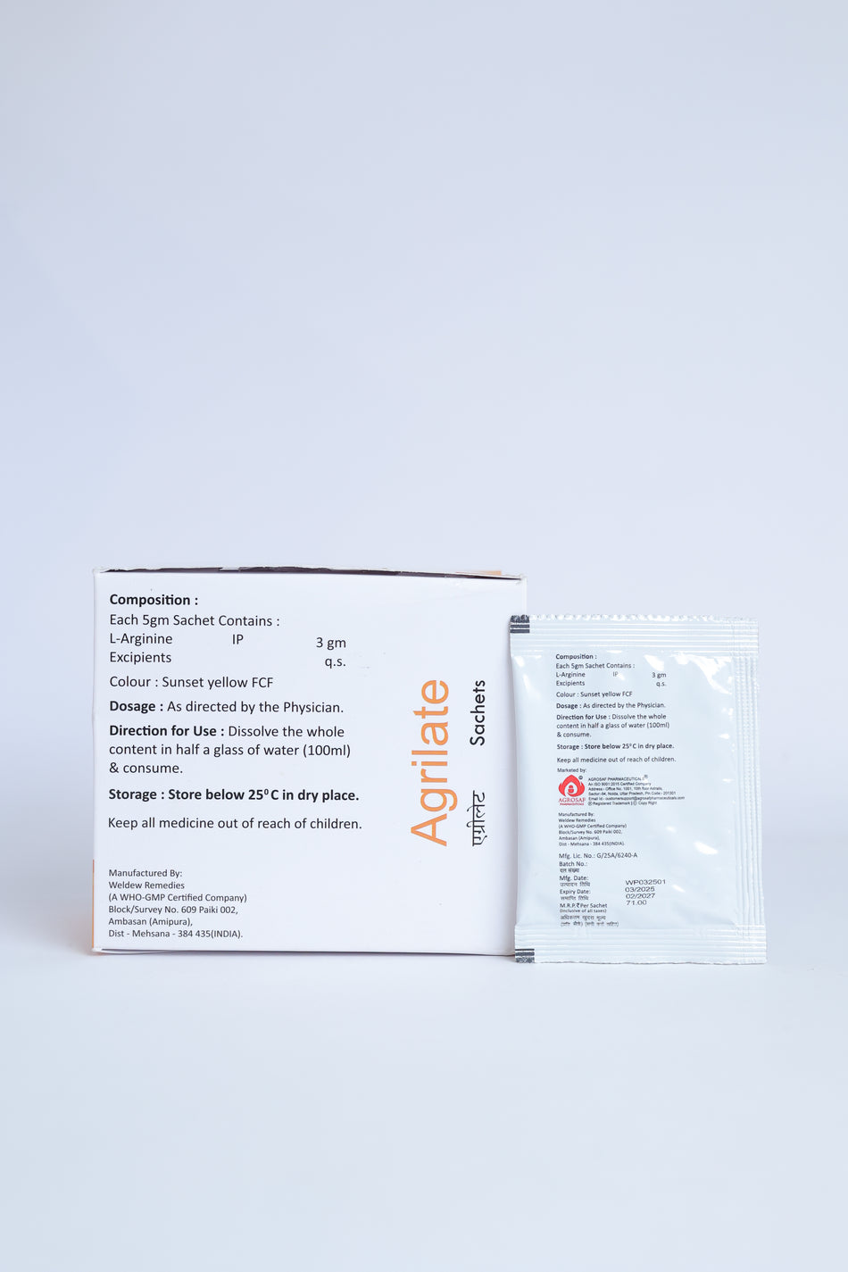 Agrilate Sachet | Circulation & Vascular Support