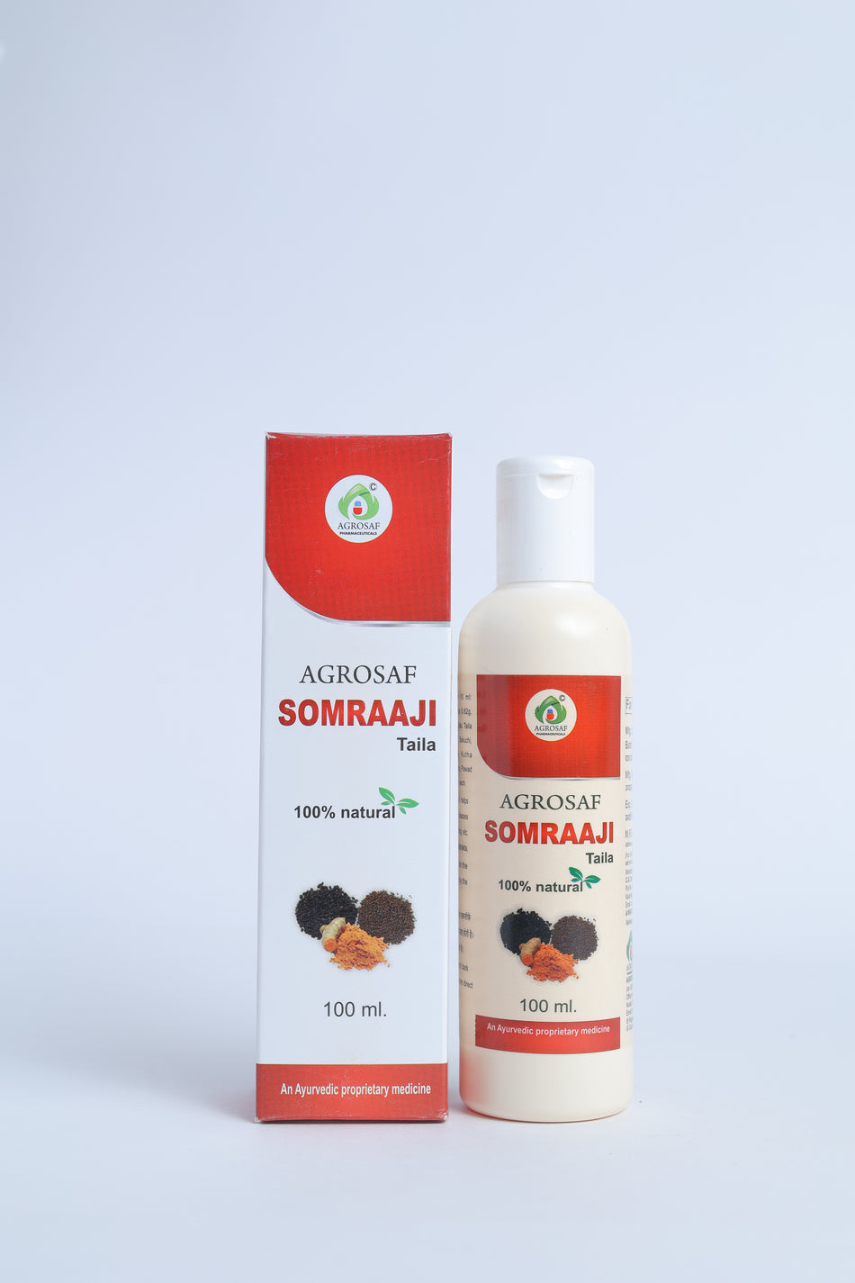 Agrosaf Somraaji Taila – Ayurvedic Oil for Skin & Hair Care (100 ml)