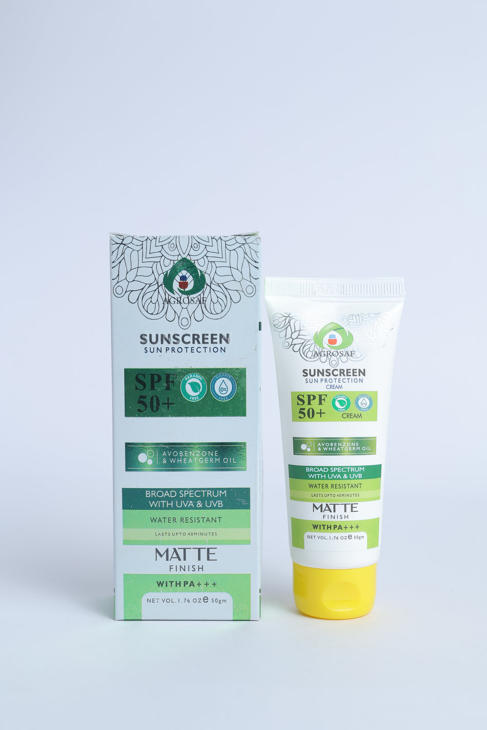 Agrosaf Sunscreen SPF 50+ | Broad Spectrum Sun Protection