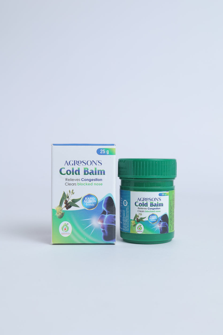 AGROSON’S Cold Balm 25g – Fast Relief from Cold, Headache & Nasal Congestion