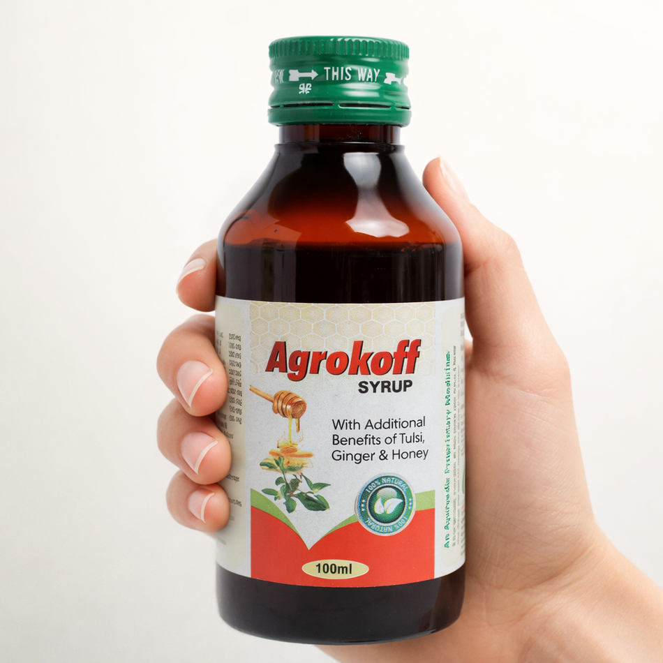 Agrosaf Agrokoff Syrup | Herbal Throat Comfort Support