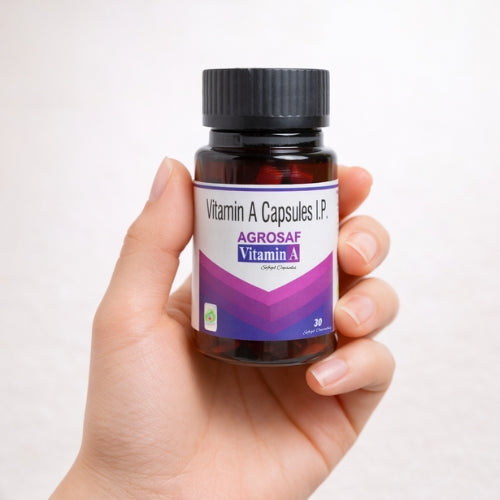 AGROSAF Vitamin-A Capsule | Vision, Skin & Immunity Support