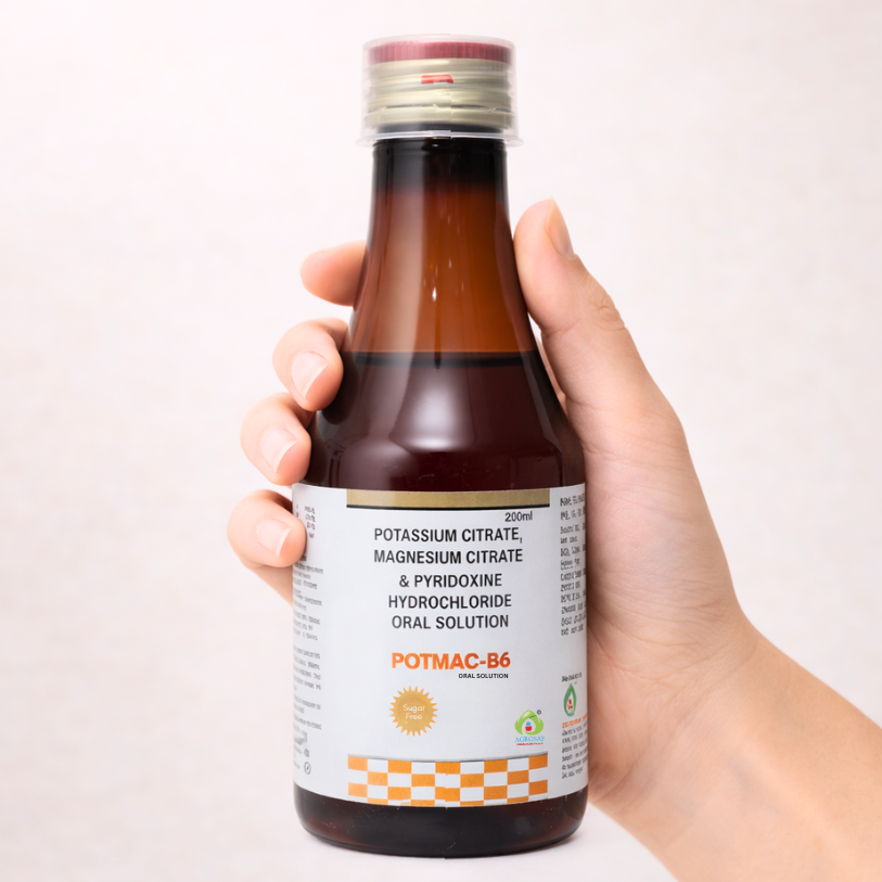 Potmac-B6 Oral Solution 200 ml | Urinary & Electrolyte Balance Support