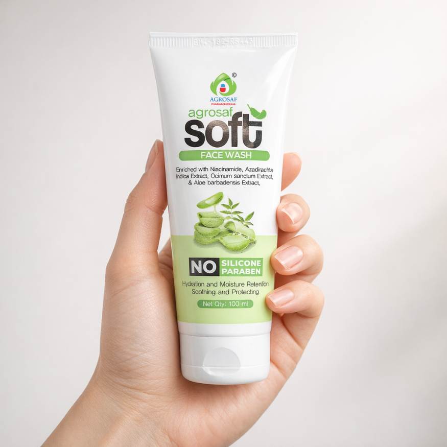 Agrosaf Soft Face Wash 100 ml | Hydration & Gentle Skin Protection