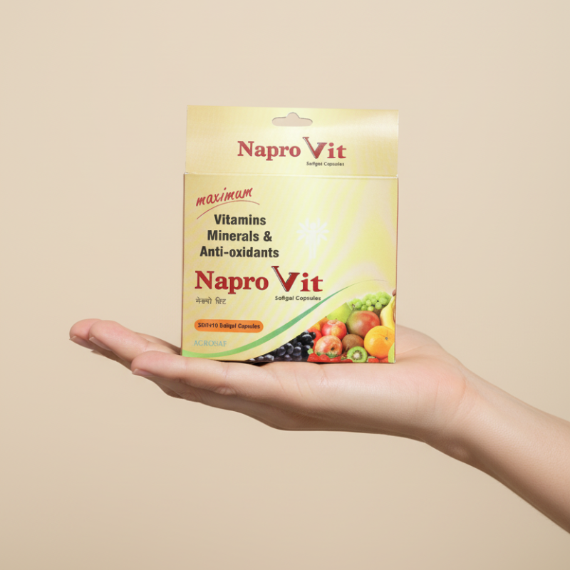 NAPROVIT Capsules | Multivitamin & Multimineral Supplement | Supports Energy, Immunity & Overall Health
