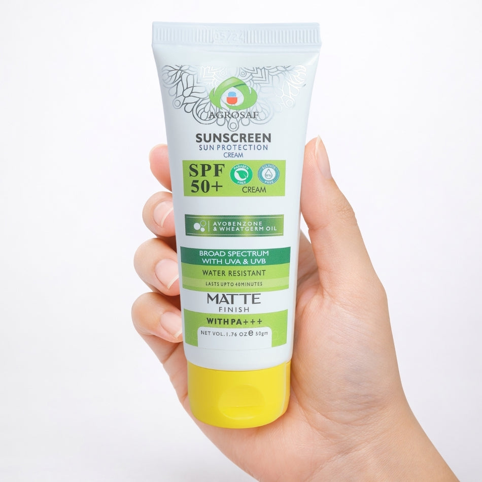 Agrosaf Sunscreen SPF 50+ | Broad Spectrum Sun Protection