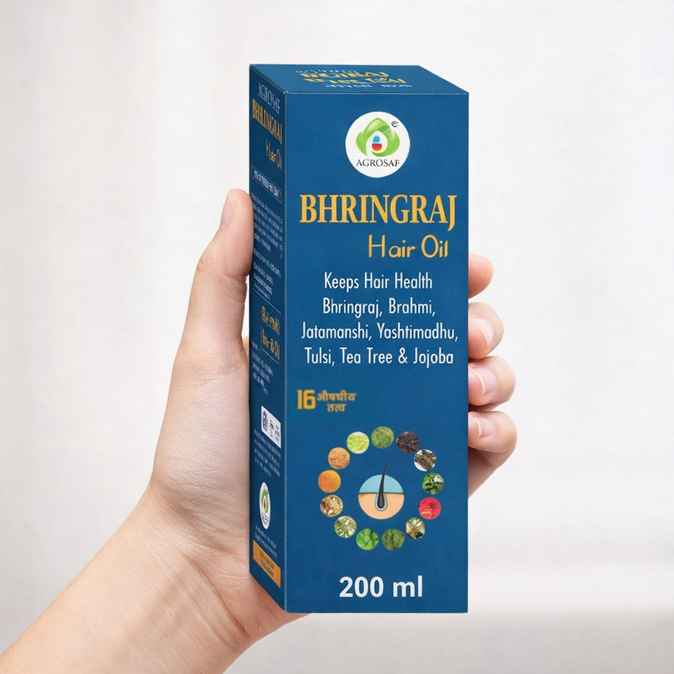 Agrosaf Bhringraj Hair Oil | Hair Strength & Scalp Nourishment