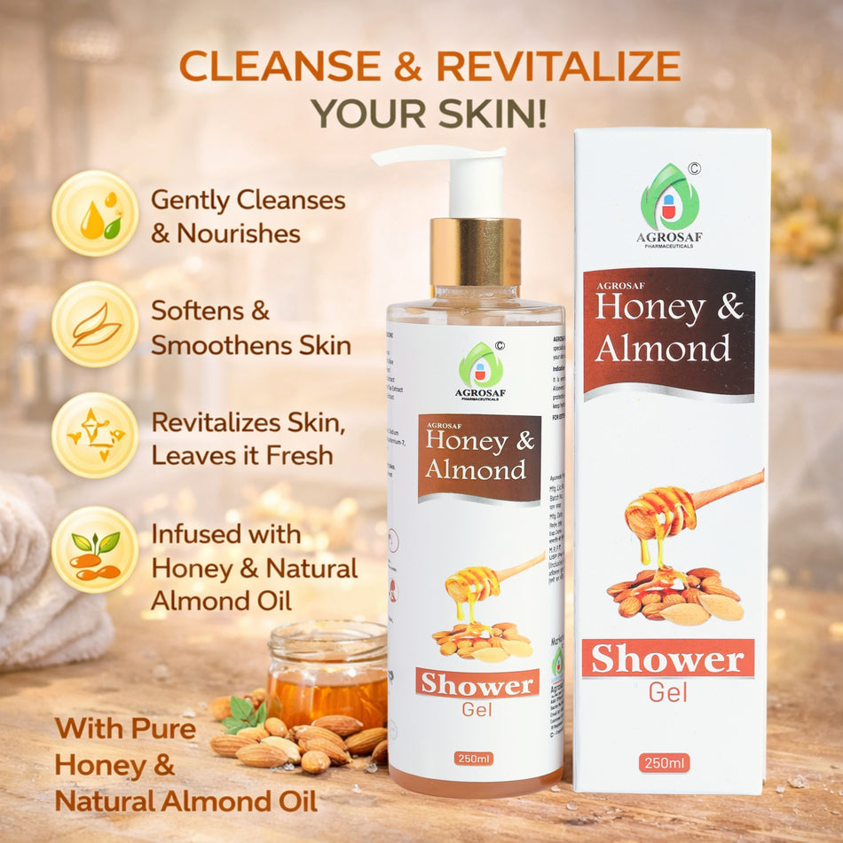 Agrosaf Honey & Almond Body Care Combo – Deep Moisture & Soft Skin
