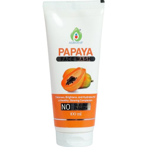 Agrosaf Papaya Face Wash 100 ml | Brightening & Gentle Cleansing
