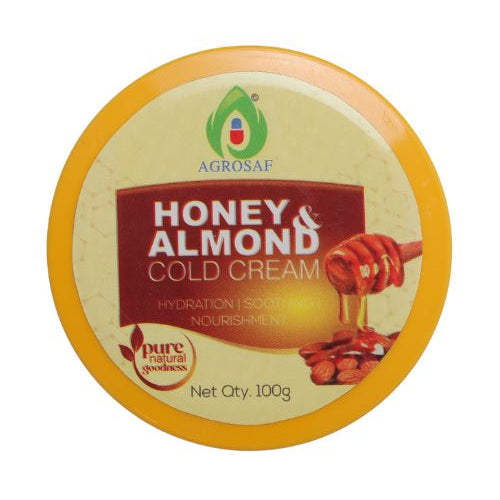 Agrosaf Honey & Almond Cold Cream 100 g | Deep Moisture & Soft Skin