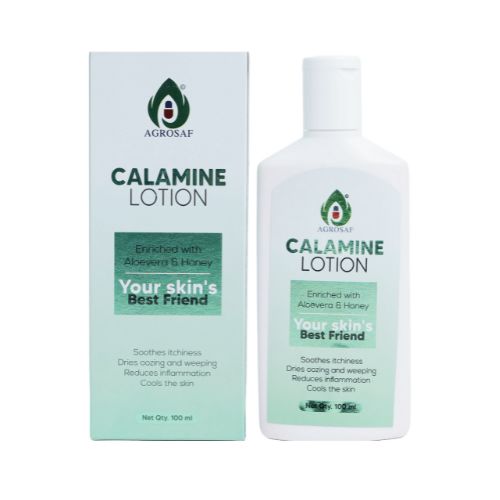 Agrosaf Calamine Lotion 100 ml | Soothing Skin Comfort & Cooling Care