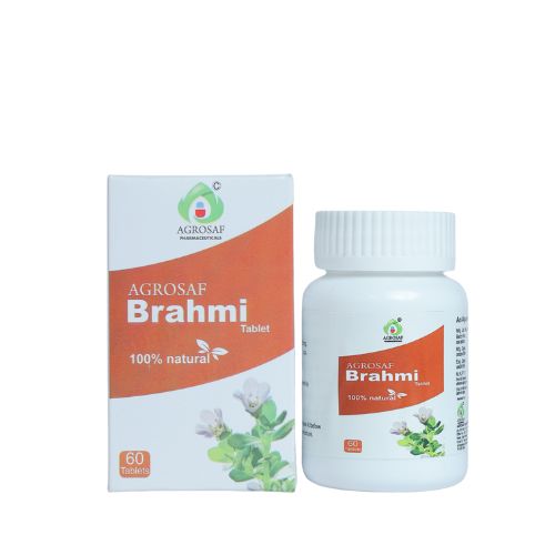 Agrosaf Brahmi Tablet 60 Tablets | Memory & Mental Wellness Support