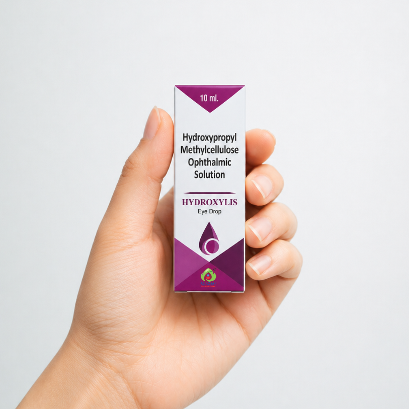 Hydroxylis Eye Drops | Hydroxypropyl Methylcellulose Ophthalmic Solution 10ml | Lubricating Artificial Tears for Dry Eyes, Irritation & Eye Hydration