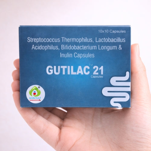 Gutilac 21 Capsule | High-Strength Probiotic Gut Support